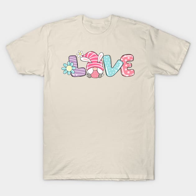 Gnome Love Spring T-Shirt by sevalyilmazardal